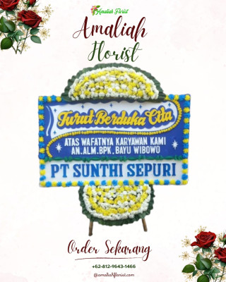 Papan Bunga Duka di Turen